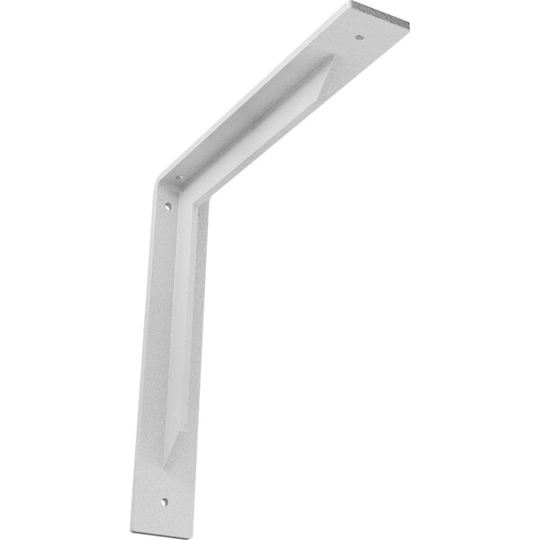 Ekena Millwork Stockport Steel Bracket, Hammered White 2"W x 12"D x 12"H BKTM02X12X12STHWH - main